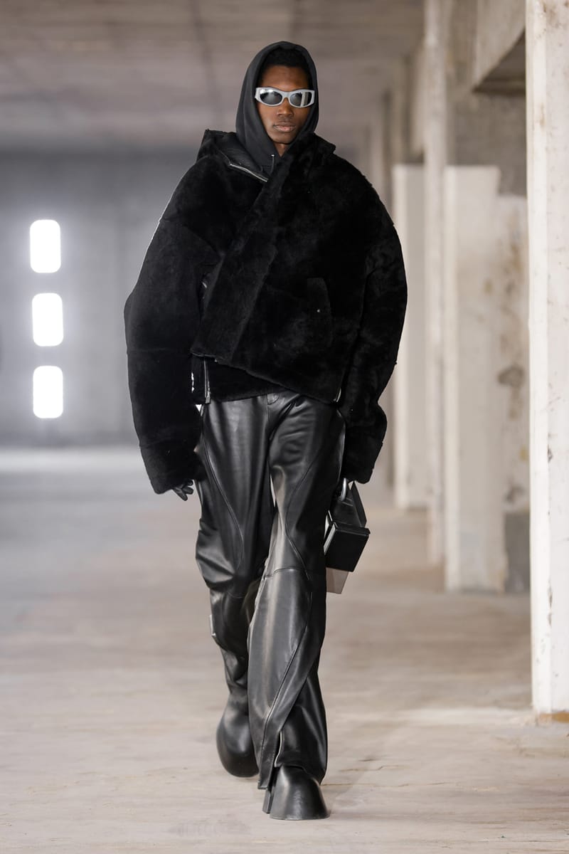 HELIOT EMIL FW23 Model on Fire at Paris Fashion Week | Hypebeast