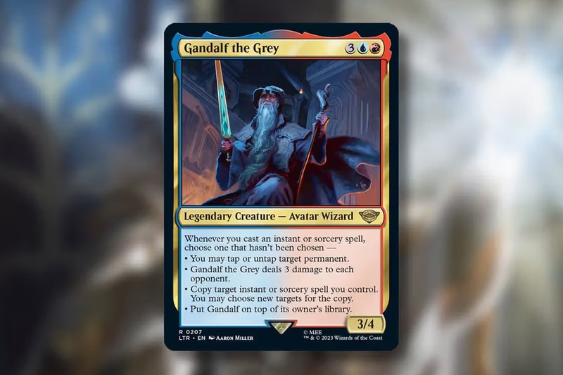 Magic The Gathering x Lord of the Rings Cards Hypebeast