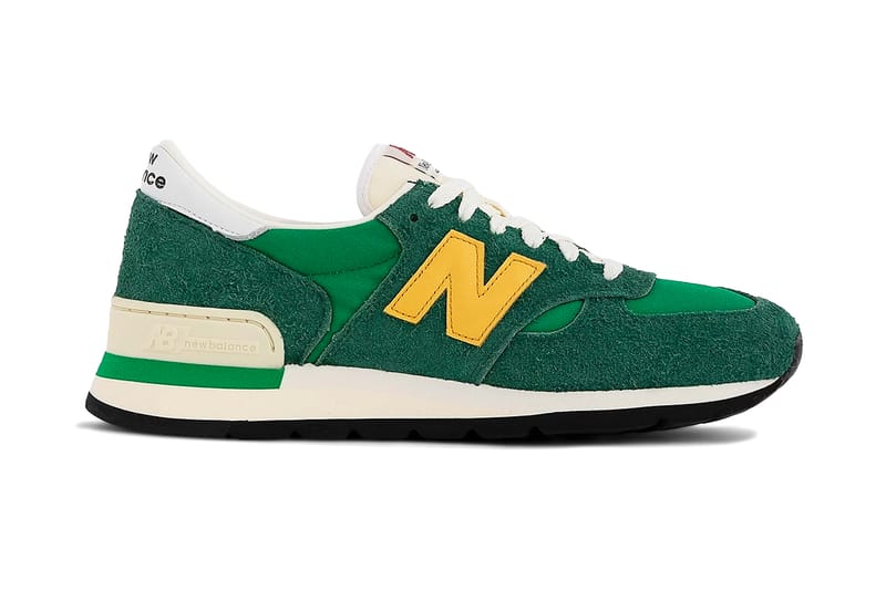 New balance on sale green yellow