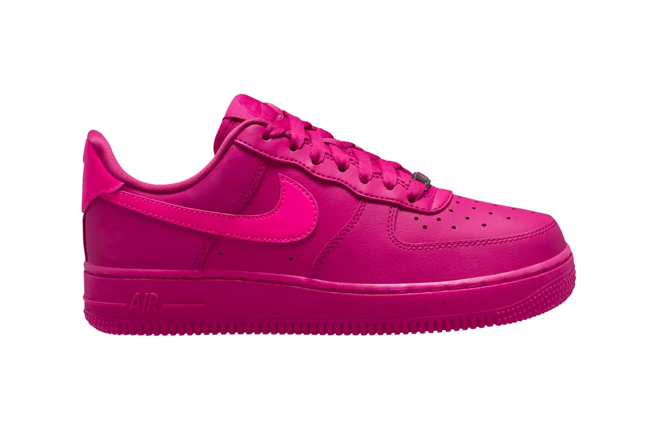 Purple and pink air cheap force ones