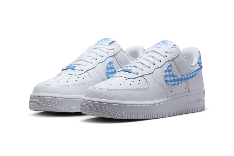 womens air force 1 low qs gingham pack beige