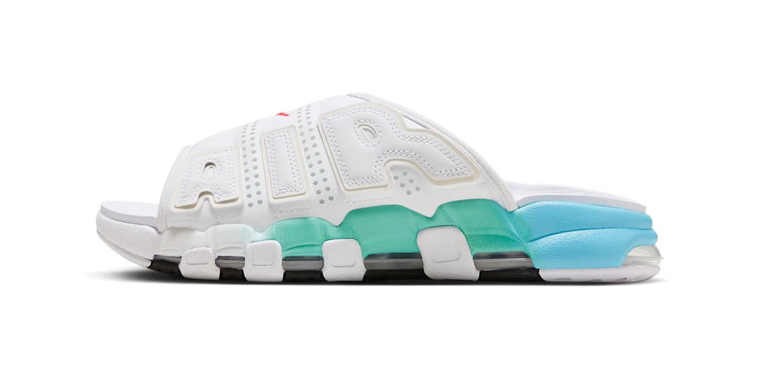 Погрузитесь в лето с шлепанцами Nike Air More Uptempo «Aqua»