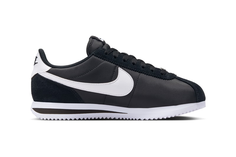 black and white cortez nike