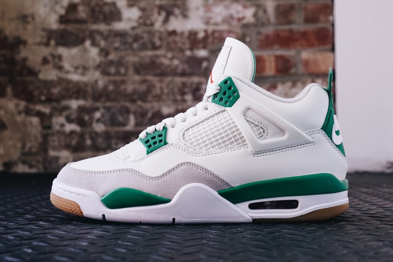 Jordan 4 deals grey and green