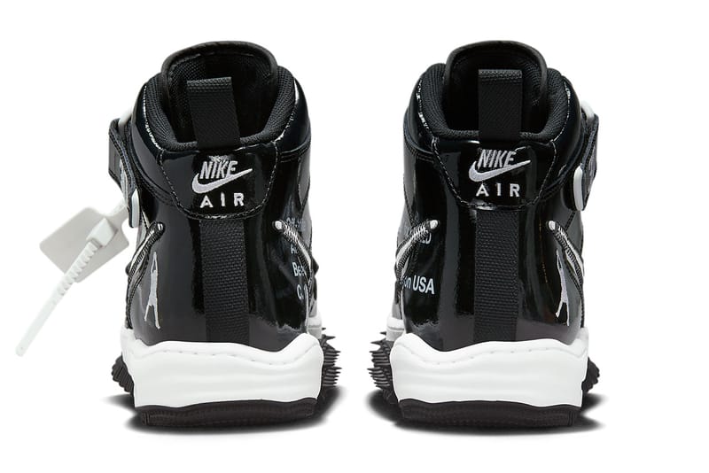 Off-White Nike Air Force 1 Mid Sheed Black White | Hypebeast