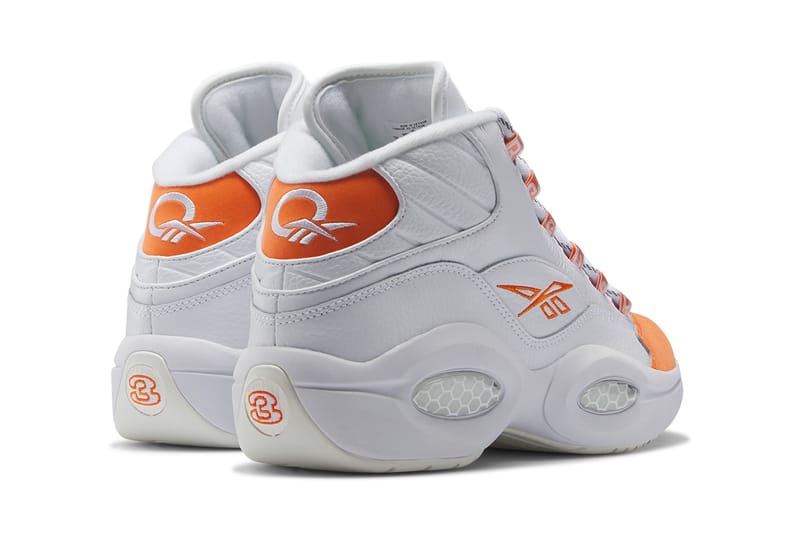 Reebok question mid mujer on sale naranja