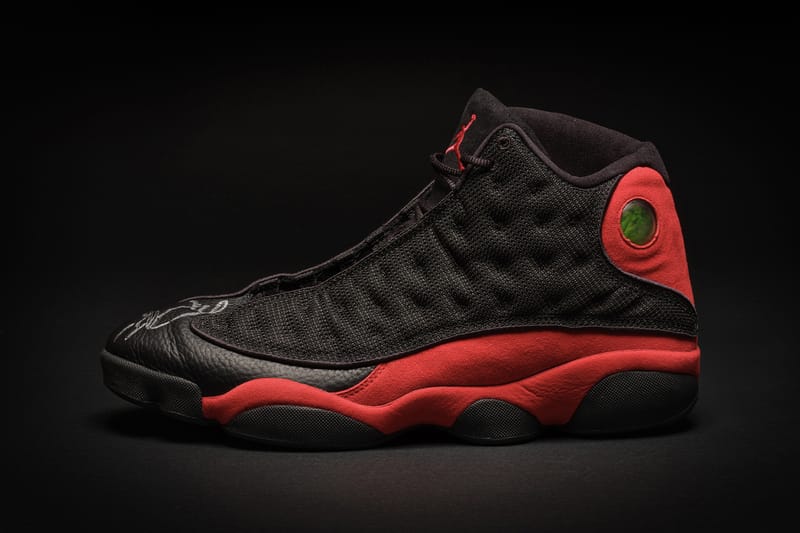 Black and red jordan 13s sale