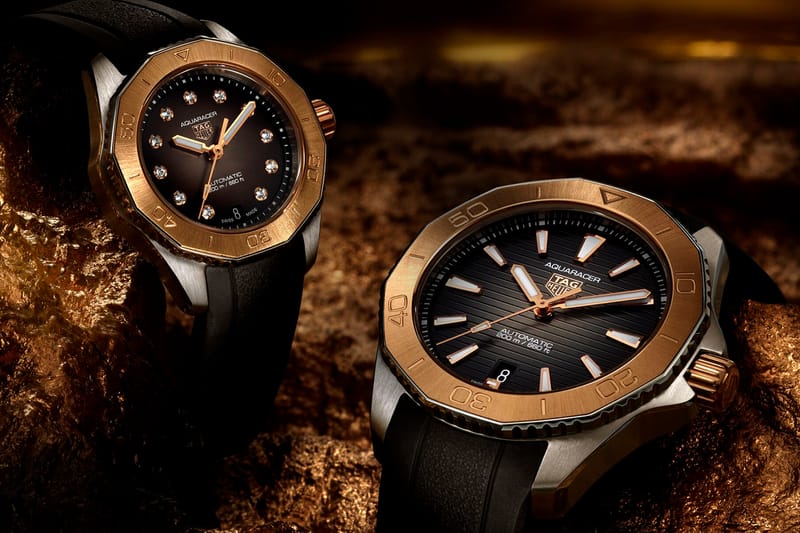 Tag heuer black and gold 2024 watch