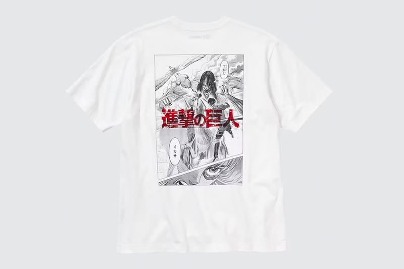 Attack on outlet titan shirt uniqlo