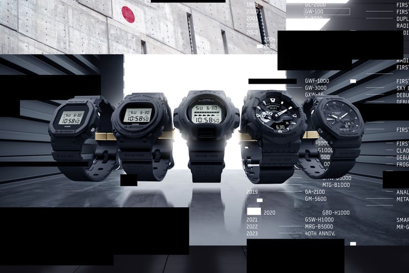 G-SHOCK 40th Anniversary REMASTER BLACK Watches | Hypebeast