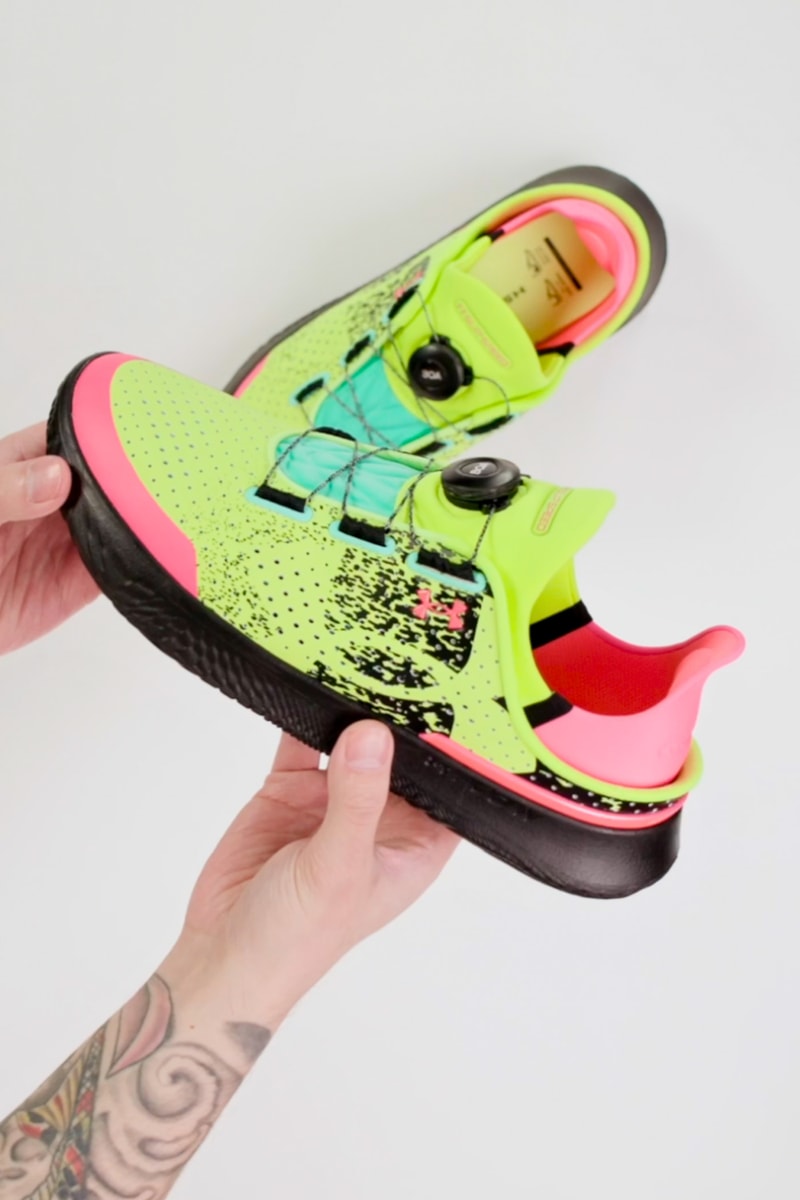 Under Armour SlipSpeed Pink Shock and Lime Surge Hypebeast
