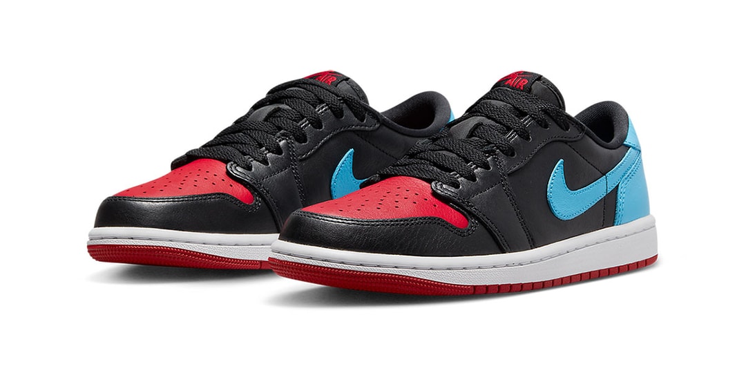 Официальные изображения кроссовок Air Jordan 1 Low OG «UNC to Chicago»