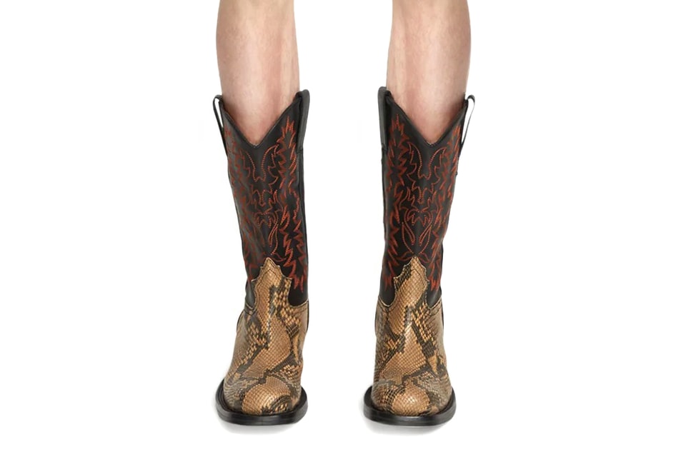 Dries Van Noten s SS23 Runway Western Boots Mules Hypebeast