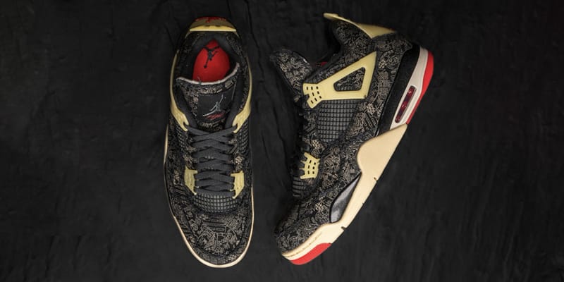 Jordan 4 hotsell black laser 2019