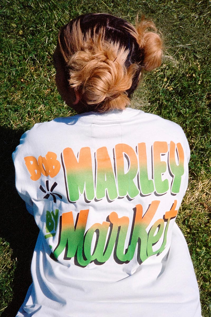 ★MARKET★ U BOB MARLEY SOCCER TSHIRT WHITE MKTU3FRTS036WH Bob Marley T-Shirt & Apparel Drops