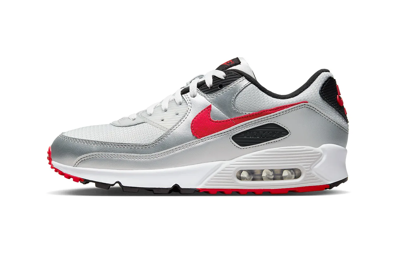 Silver and sale red air max