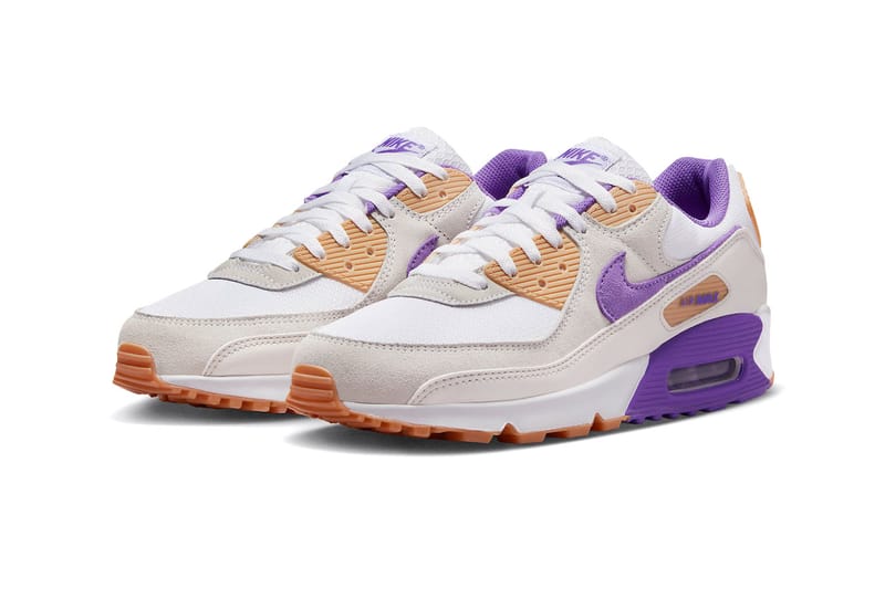 Purple and white store air max 90