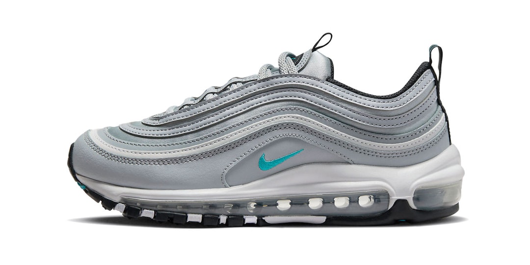 Nike представляет кроссовки Air Max 97 в оттенках серого с вкраплениями цвета морской волны