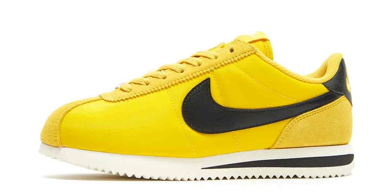 Nike cortez store yellow and blue