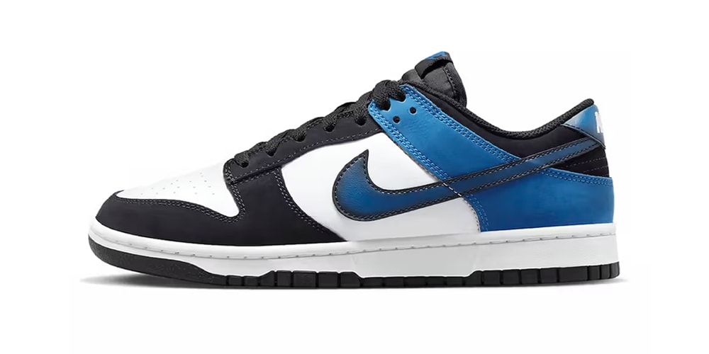 Кроссовки Nike Dunk Low «Индастриального синего» цвета сгорели
