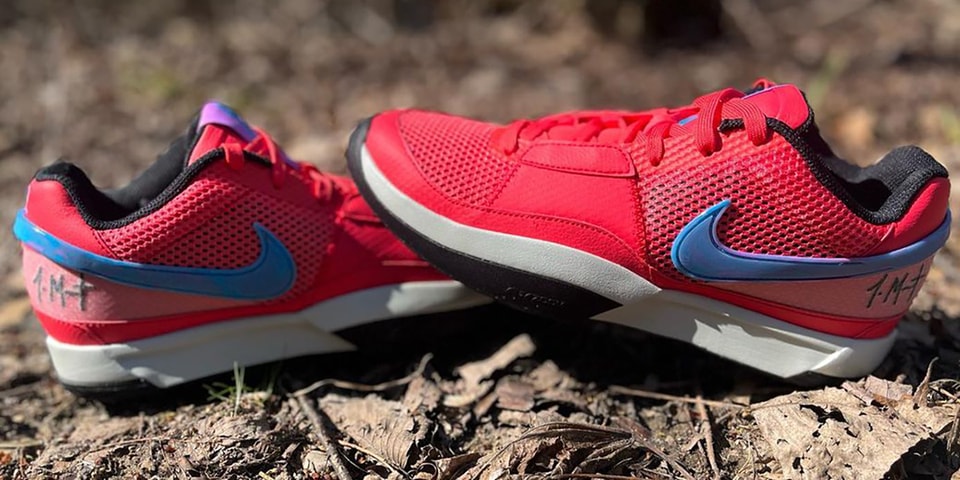 Nike Ja 1 Gets Treated With Red Uppers and Blue Swooshes