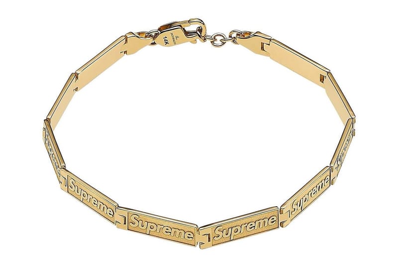 Supreme x Jacob & Co. Engraved Link Bracelet SS23 | Hypebeast