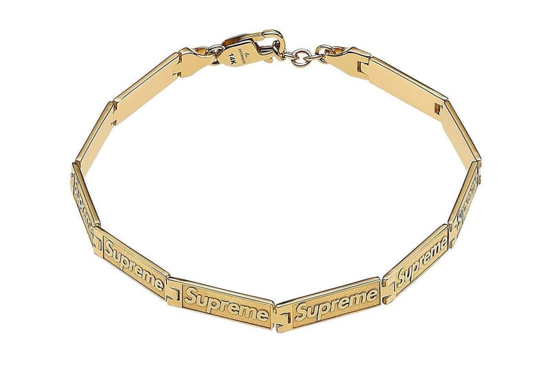 Supreme x Jacob & Co. Engraved Link Bracelet SS23 | Hypebeast