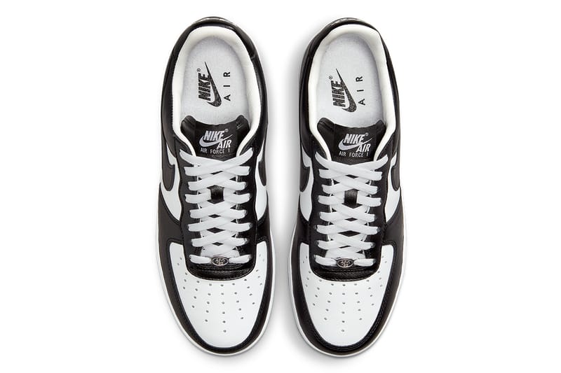 Air force 1 low all over hot sale logo black