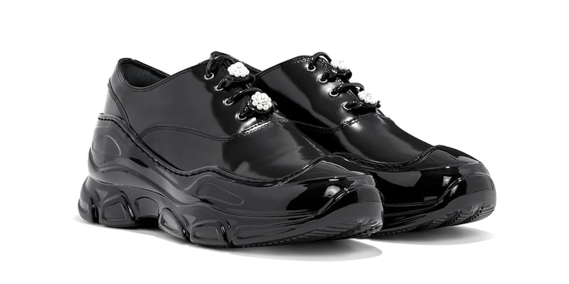 【Simone Rocha】シルバー＆ブラック ClassicTracker スニーカー Simone Rochaのシルバー＆ブラック Classic Tracker スニーカー