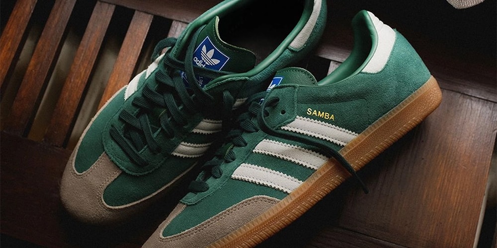 Поверхности adidas Samba OG цвета «Зеленый мел»