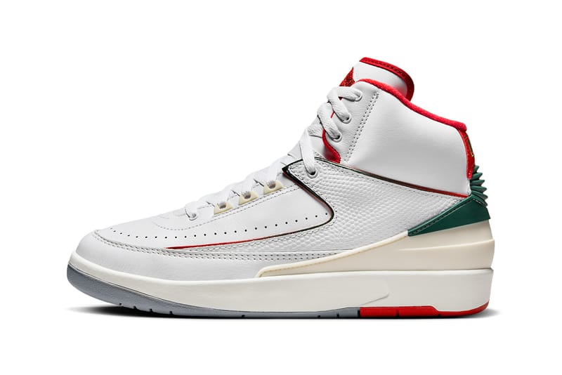 Jordan retro 2 on sale red and white