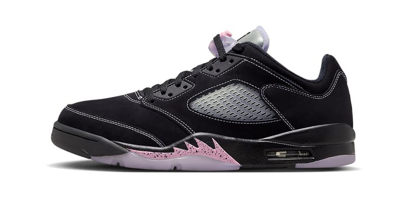 Jordan retro black and on sale pink