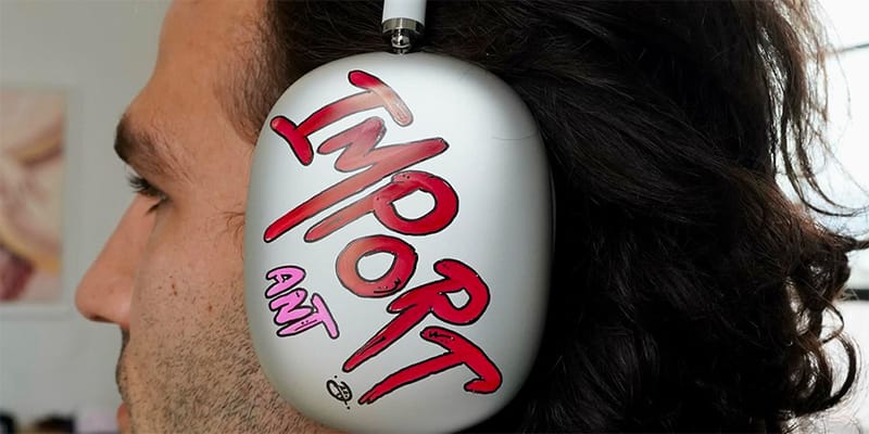 $8K Chrome Hearts Matty Boy-Painted AirPods Max | Hypebeast