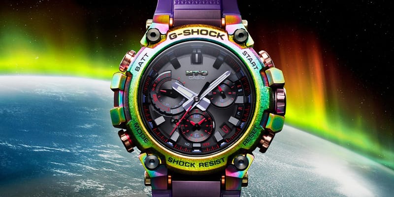 G SHOCK MTG B3000PRB 1AER Aurora Oval Info Hypebeast