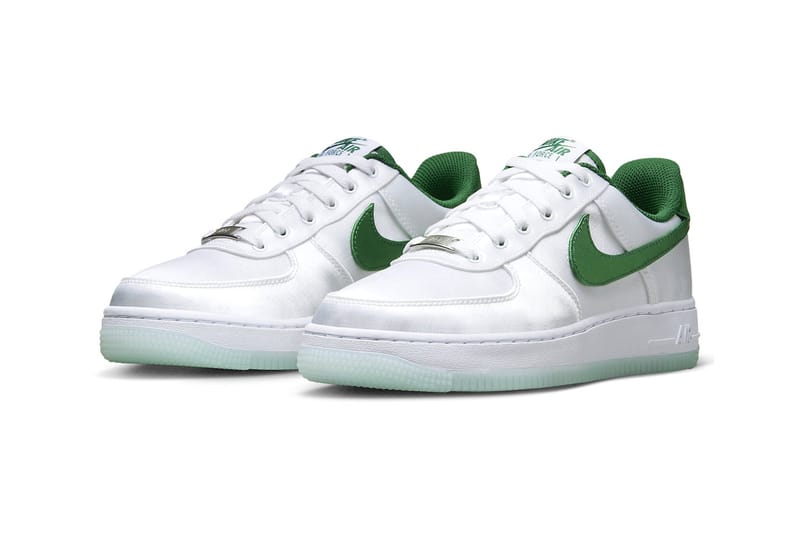 Green and white on sale nike high tops