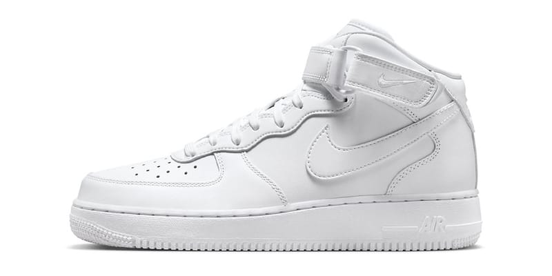 Nike air force hot sale 1 mid top white