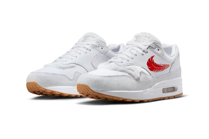 Red and white store air max 1