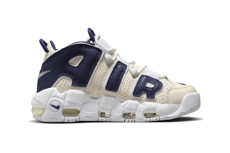 Nike Air More Uptempo Arrives in "Coconut Milk/Navy" Hypebeast