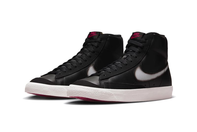 Blazer mid discount 77 black swoosh