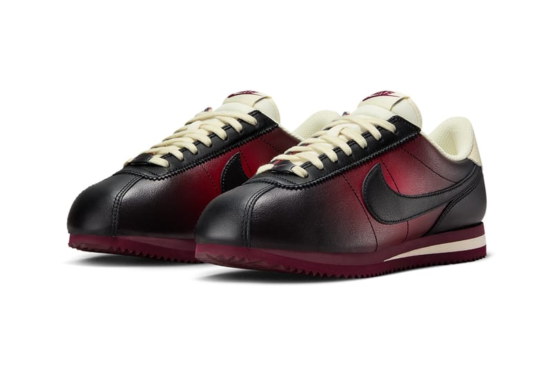 Nike cortez red swoosh sale