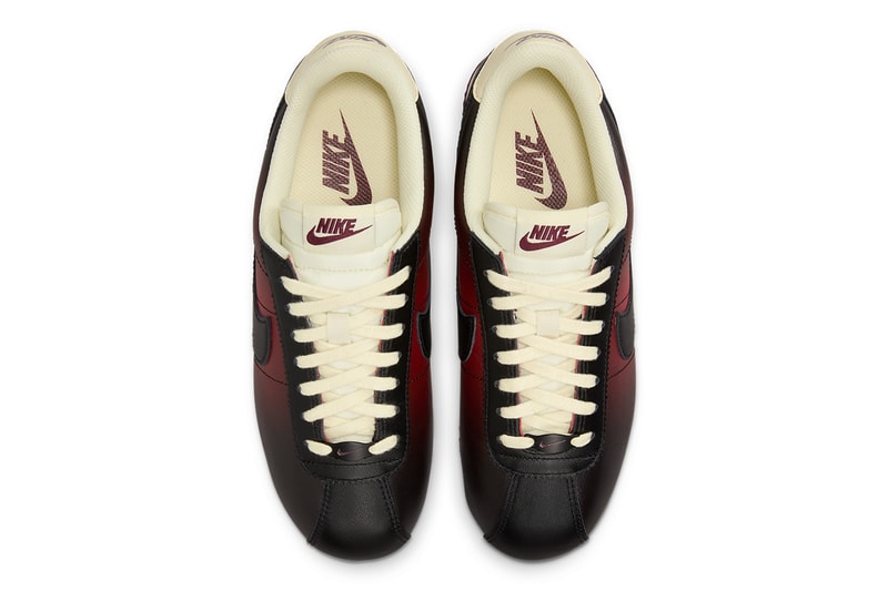 nike cortez red black