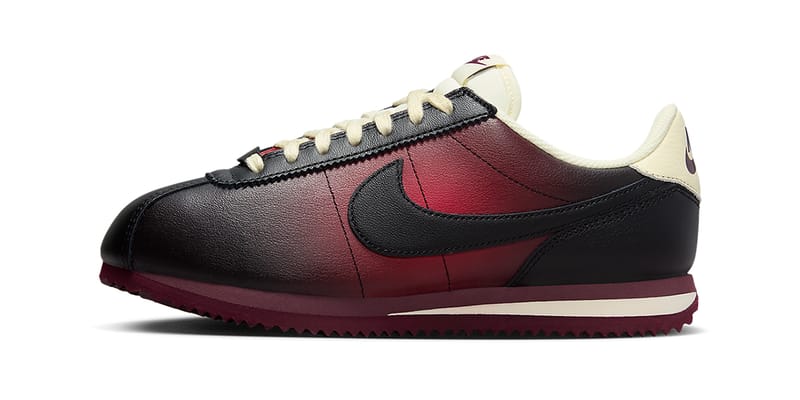 Nike cortez shop maroon and white