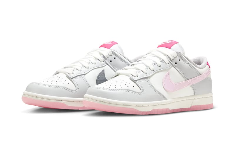 Pink and gray outlet nike sneakers