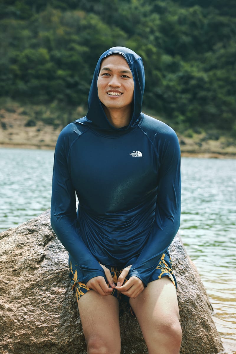 The north best sale face rash guard