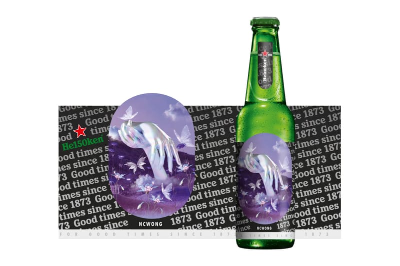Haniees レジンアート ボトルアート\" heineken\"  sizeー2 17286c9f7e9d8535794854c4fe4bf7