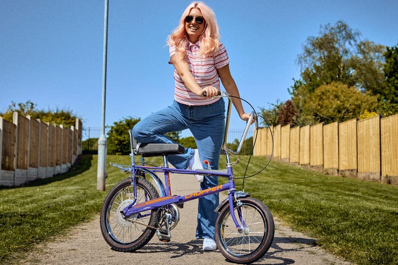 Old school store chopper bicycle