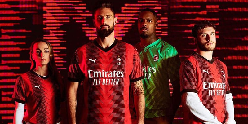 AC Milan and PUMA Present 2023 24 Home Jersey Hypebeast