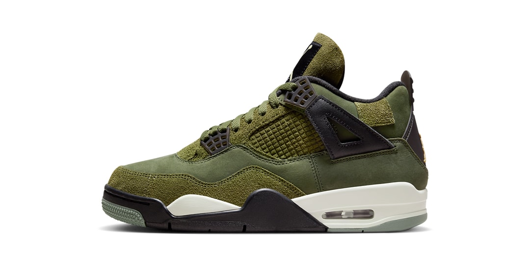 Официальные изображения Air Jordan 4 Craft «Medium Olive»