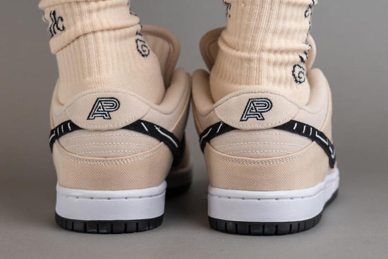 On-Foot View of the Albino & Preto x Nike SB Dunk Low – Hype Vault