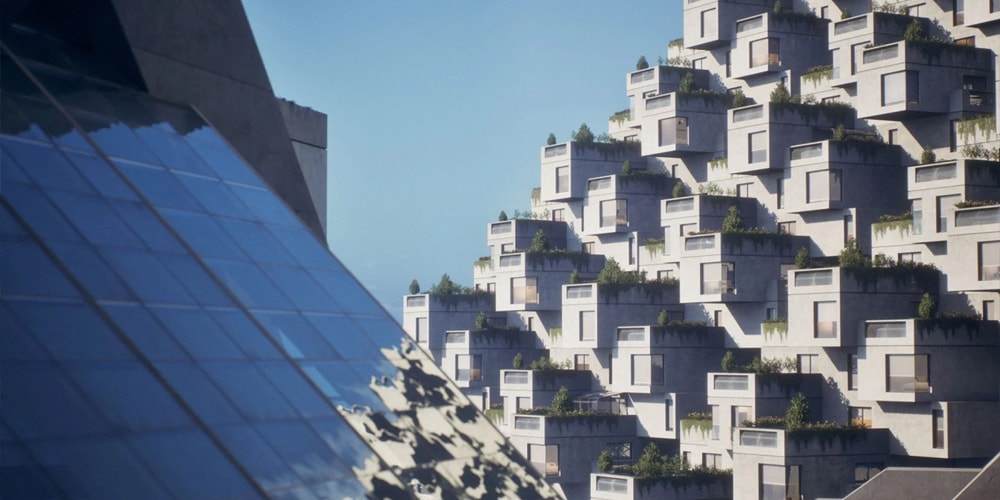 Habitat 67 Моше Сафди полностью реализован на Unreal Engine